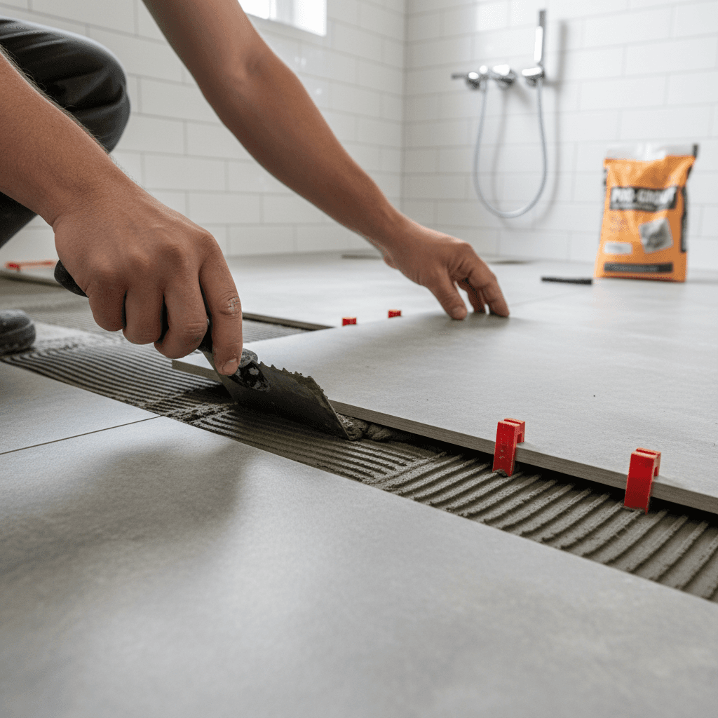 Ceramic tile installation