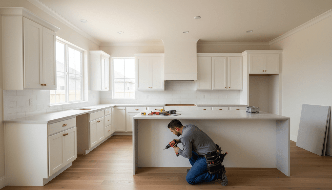 Kitchen remodel: before and after transformation with new cabinetry and counters